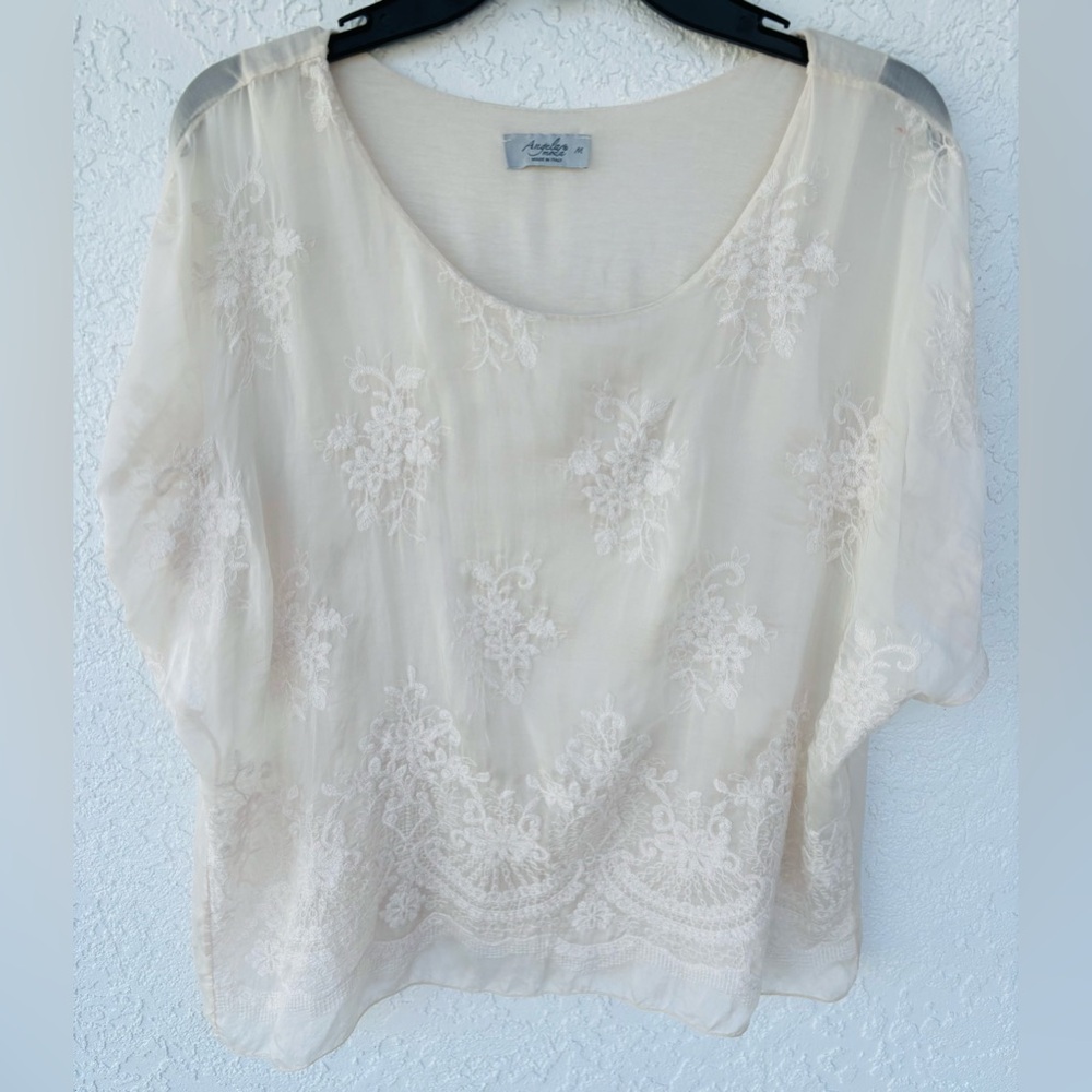 Pricey Angela Moda Embroidered Blouse